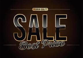 Super sale shiny gold and black color background vector