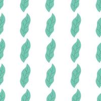 Leafs seamless pattern. Vector hand drawn botanical illustration. Pretty scandi style for fabric, textile, wallpaper. Digital paper in white background