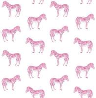 Seamless pattern of zebra vector