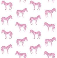 Seamless pattern of zebra vector