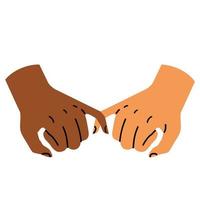 Hand Holding to Pinky promise vector