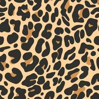 Animal scin seamless pattern. Mammals big cat fur. Predators camouflage. Felidae abstract background, cover, textile, fabric. Vector illustration.