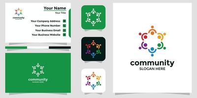 community logos for companies and agencies vector