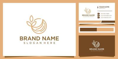 logotipo de plantilla de diseño de marca de estilo de vida orgánico. diseño de logotipo de hoja vector