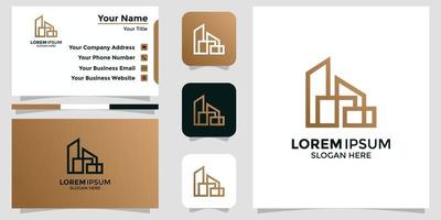 building design logos for companies and agencies vector