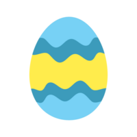 lindo huevo de pascua pintado png