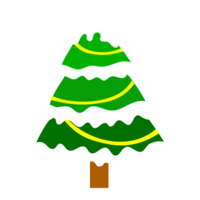 Christmas tree with snow png