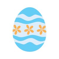 lindo huevo de pascua pintado png