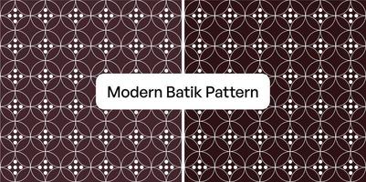 Modern Batik Pattern Called Kawung From Indonesia Country Vector