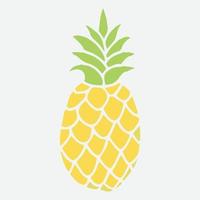 piña, una fruta tropical. adecuado para usar en elementos de diseño de tiendas de jugos u otras cosas que requieren ilustraciones de piña vector