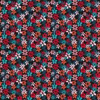 Floral pattern on a black background. Seamless pattern to decorate dresses or skirts. Decorate your fabric with floral patterns. vector