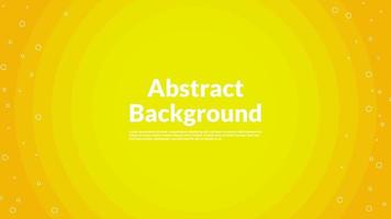 Yellow abstract background with beautiful circle, motion and bubble vector