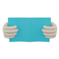 3D Isolated Hand With Things About Education png