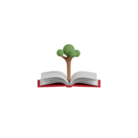 3D Isolated Various Books png