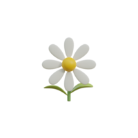 3D Isolated Various Flower png