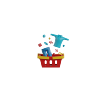 3D Isolated Shopping Icon png
