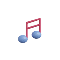 3D Isolated Things about Music png