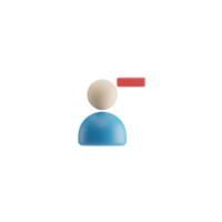 icono de redes sociales aislado 3d png