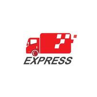 Express Logistic Logo Design Template vector