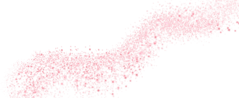 étoile filante scintillante rose. piste de poussière d'étoiles. vague scintillante cosmique. et effet lumineux vague de luminosité fée glamour magie illustration png