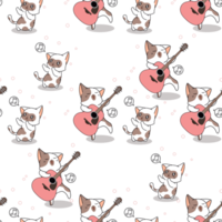 cat cartoon character pattern png