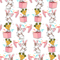 cat cartoon character pattern png