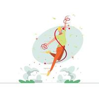 Ballet man vector illustration