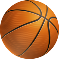 realistisch vector basketbal geïsoleerd png