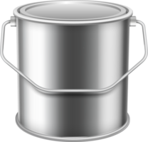 closed metalic  can with wall paint png