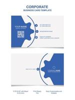 Corporate business card design template vector