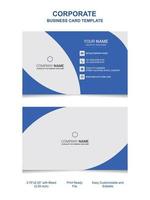 Corporate business card design template vector