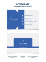 Corporate business card design template vector
