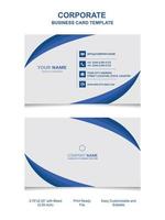 Corporate business card design template vector