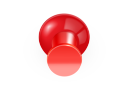 Glossy red push pin png