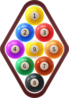 Diamond  pool ball racks png