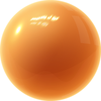 oranje glanzend bal png