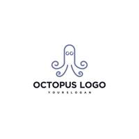 Line art Octopus Logo Design Vector Stock