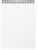 Horizontal closed  spiral notepad png