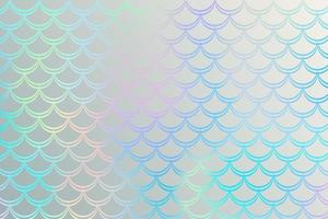 Mermaid rainbow background with scale and stars. Iridescent glitter fish tail pattern. Kawaii vector texture.