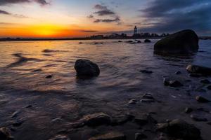 nice landscape over the nice city in sweden photo