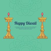 Happy Diwali, festival of lights banner, Indian festival beautiful artistic background design. vector