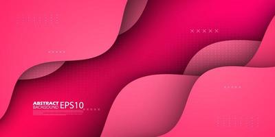 modern premium colorful wavy abstract background with gradient red pink soft color on background. Eps10 vector