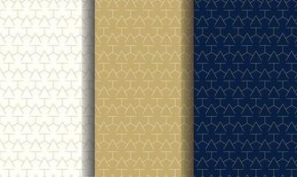 Set of luxury pattern, different color. Vector illustration for premium brand better for wrapped paper or textile