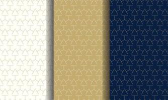 Set of luxury pattern, different color. Vector illustration for premium brand better for wrapped paper or textile