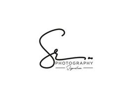 Letter SR Signature Logo Template Vector