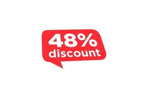 48 discount, Sales Vector badges for Labels, , Stickers, Banners, Tags, Web Stickers, New offer. Discount origami sign banner.