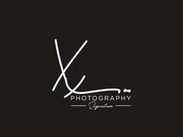 Letter XX Signature Logo Template Vector