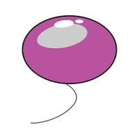 Purple color vector illustration bubble icon