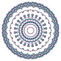 ornement de mandala abstrait avec forme de cercle png