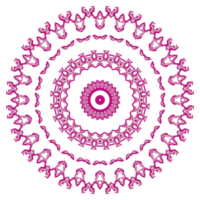 decoración de mandala abstracto con forma redonda png